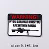 Warning Embroidery Patch Iron On Patches For Clothing Danger Prohibit Sign Embroidered Patches For Clothes Nuclear Marker Badges