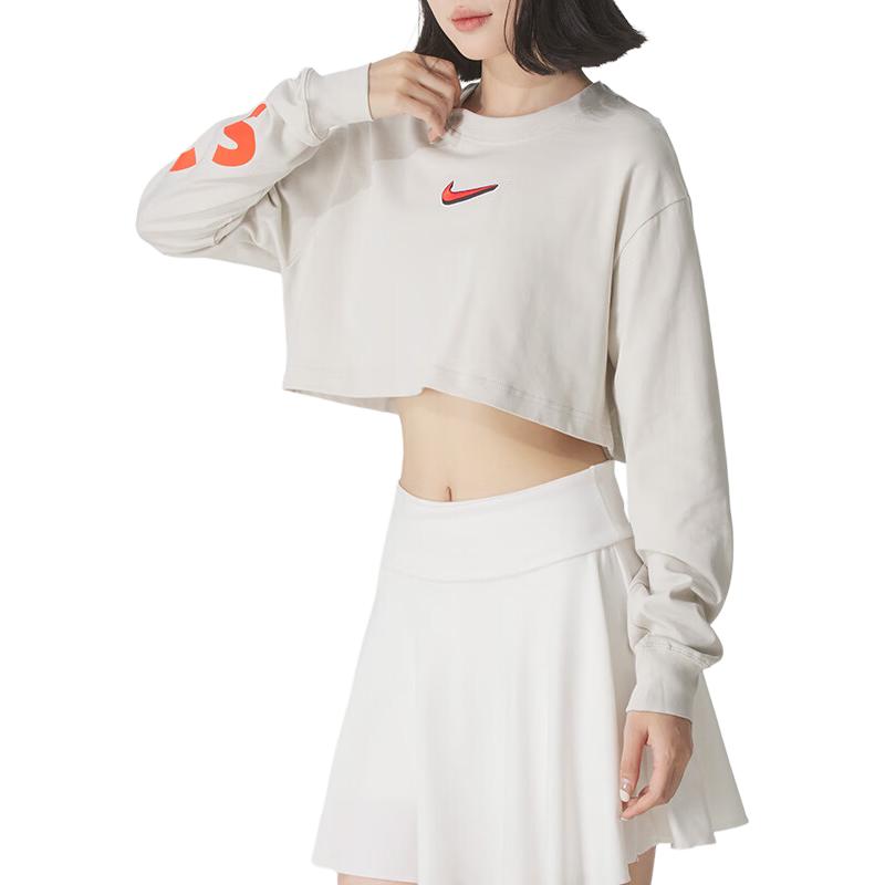 Nike Maglietta a Maniche Lunghe Traspirante Casual Versatile da Donna HV5006-072