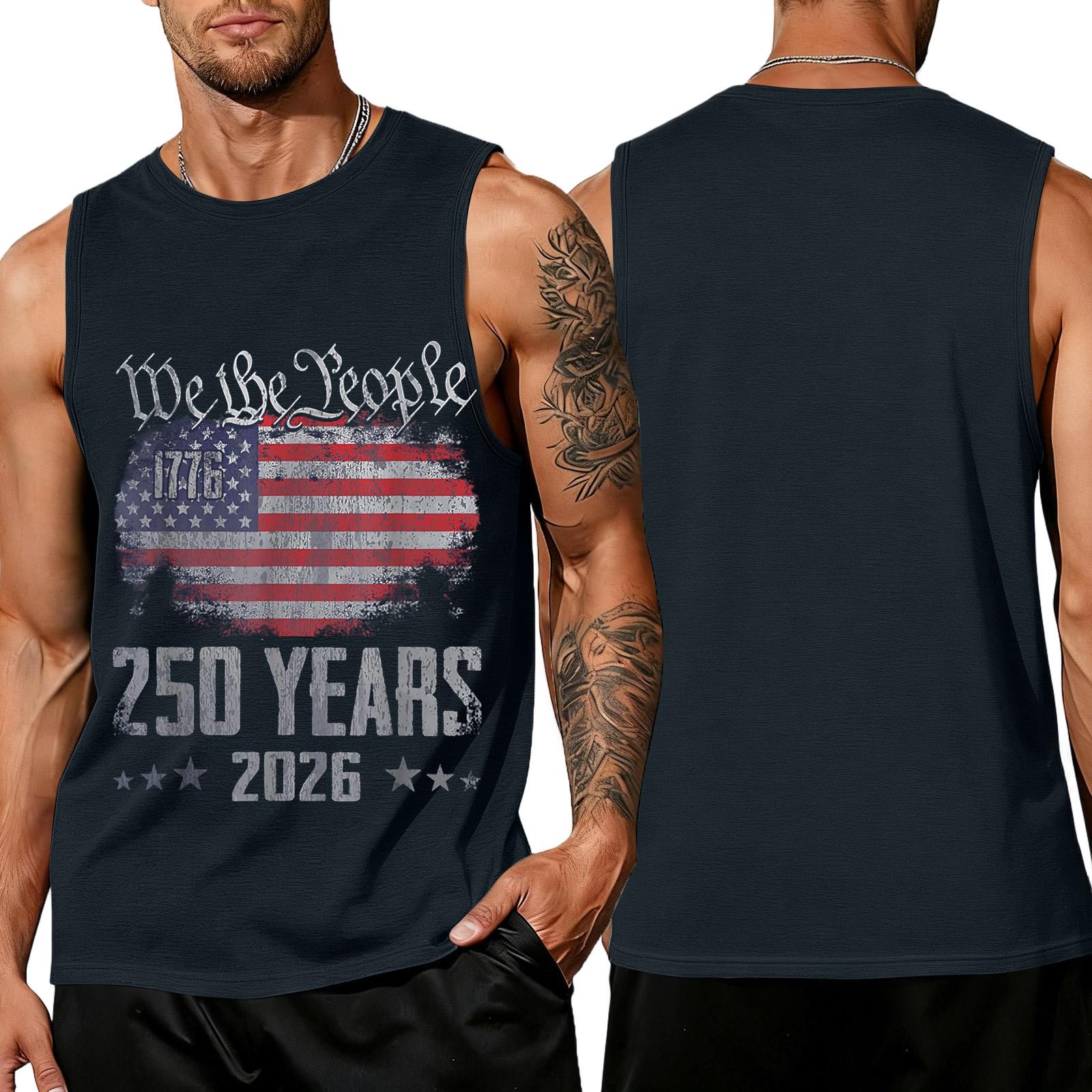 

Men Sleeveless Tank Top Casual Loose Fit Summer Daily Wear Printed Graphic Muscle Shirt Lightweight Breathable Fabric XXL