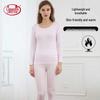 Langsha Women's Seamless Slim-fit Thermal Underwear Set