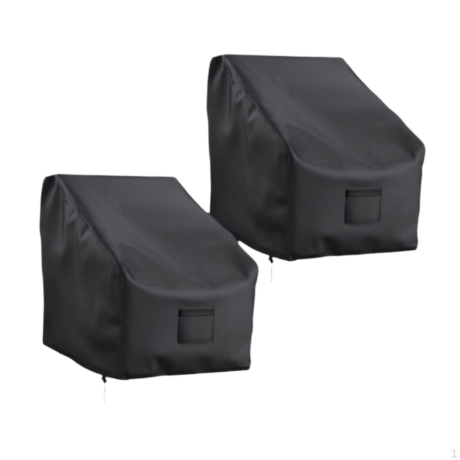 

2 шт. чехлы для стульев мебельный чехол прочный универсальный подарок водонепроницаемый черный прочный для 30inx27inx36in