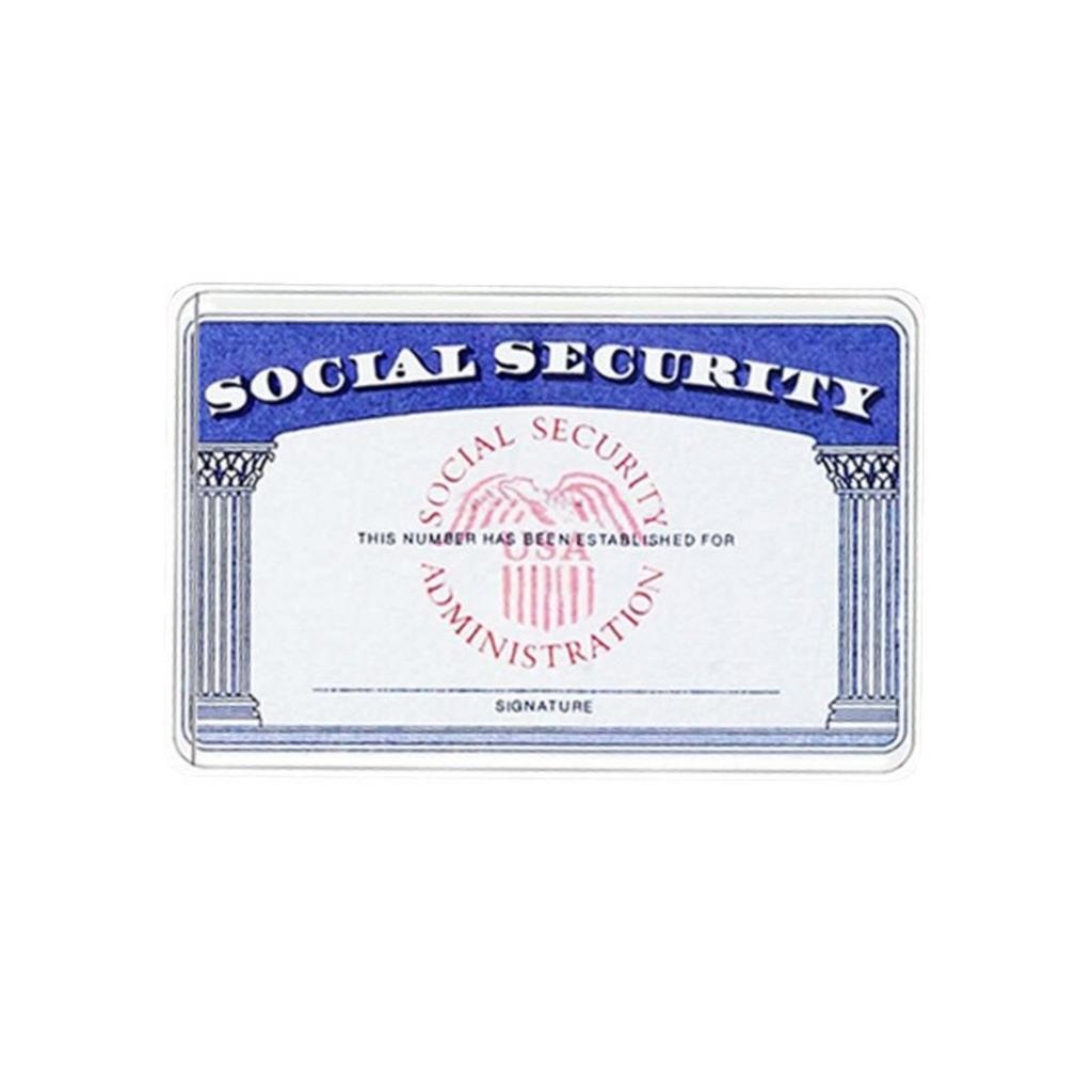 10 sad obalů na karty sociálního zabezpečení, nové obaly na karty, obaly na karty, průhledná plastová peněženka, klipy na kreditní karty