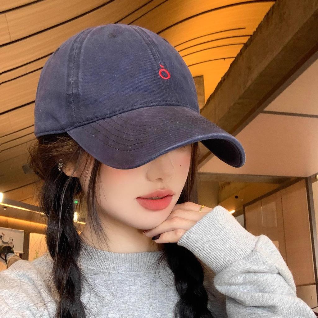 Versatile 2025 Women's Korean Style Baseball Cap: Soft Top Outdoor Sun Hat with Trendy Duckbill Design for Larger Head Size.