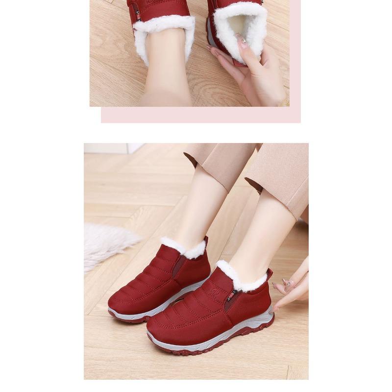 Winter thick-soled non-slip and cold-proof women's cotton shoes are comfortable and casual, piled and thickened to keep warm mother shoes for children