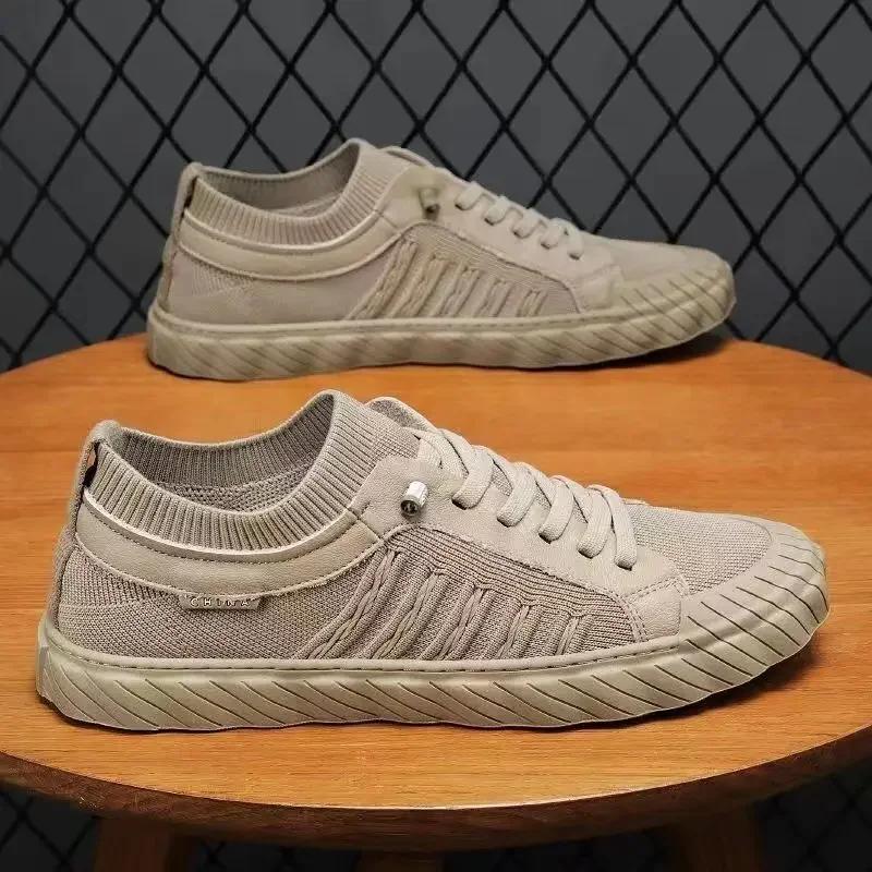 fashion Men Lightweight Breathable Work Boots Fashion Non Slip Comfortable Versatile Sports Shoes Outdoor Travel Vacation Leisure Shoes