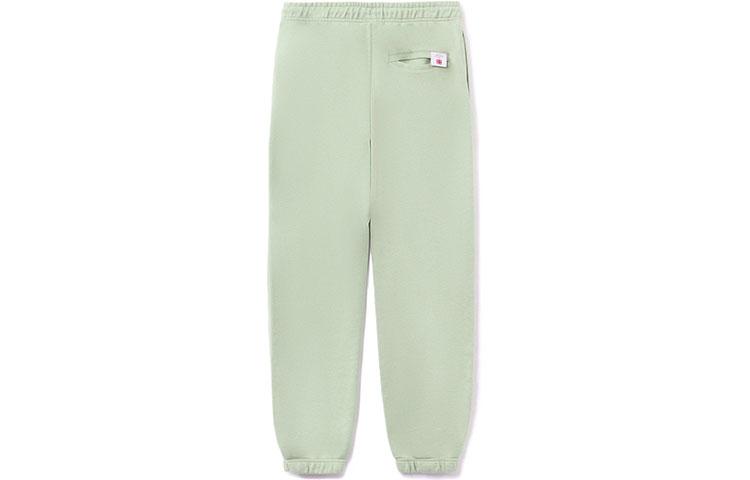 Li Ning Sports Basketball Collection Knitted Sweatpants Men's Desert Green Moderate Cuffed Pants AKLRA05-4