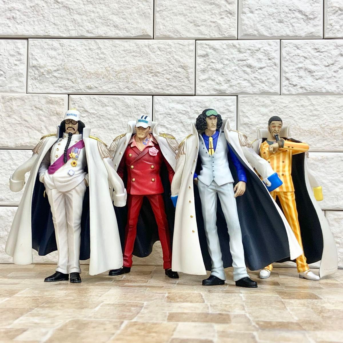 Used One Piece High Spec Coloring Figure 6 Sengoku Akainu Aokiji Kizaru Naval Headquarters ONE PIECE Prize HSCF