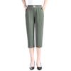 Ice Silk Summer Pants for Middle-Aged Women – Lightweight, Seven-Point Length