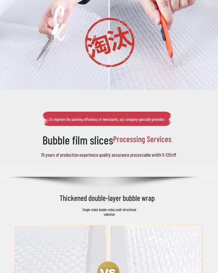 Shockproof Bubble Wrap Foam Roll - In Stock Packaging, 30 x 50