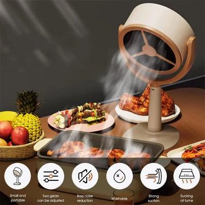 2025 NEW Hot Sale Desktop Range Hood Extractor Exhaust Portable Small Cooker Hood Adjustable Angle for Indoor BBQ Hot Pot