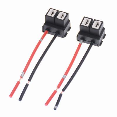 2Pcs H7 LED Headlight Socket Adapter Wiring Harness Sockets Car Wire Connector Cable Plug For Automobile Lamp Bulb