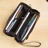 SHABILI Men's Zipper Wallet: Youth Leather Phone Bag & Card Holder, Large Capacity, Multifunctional