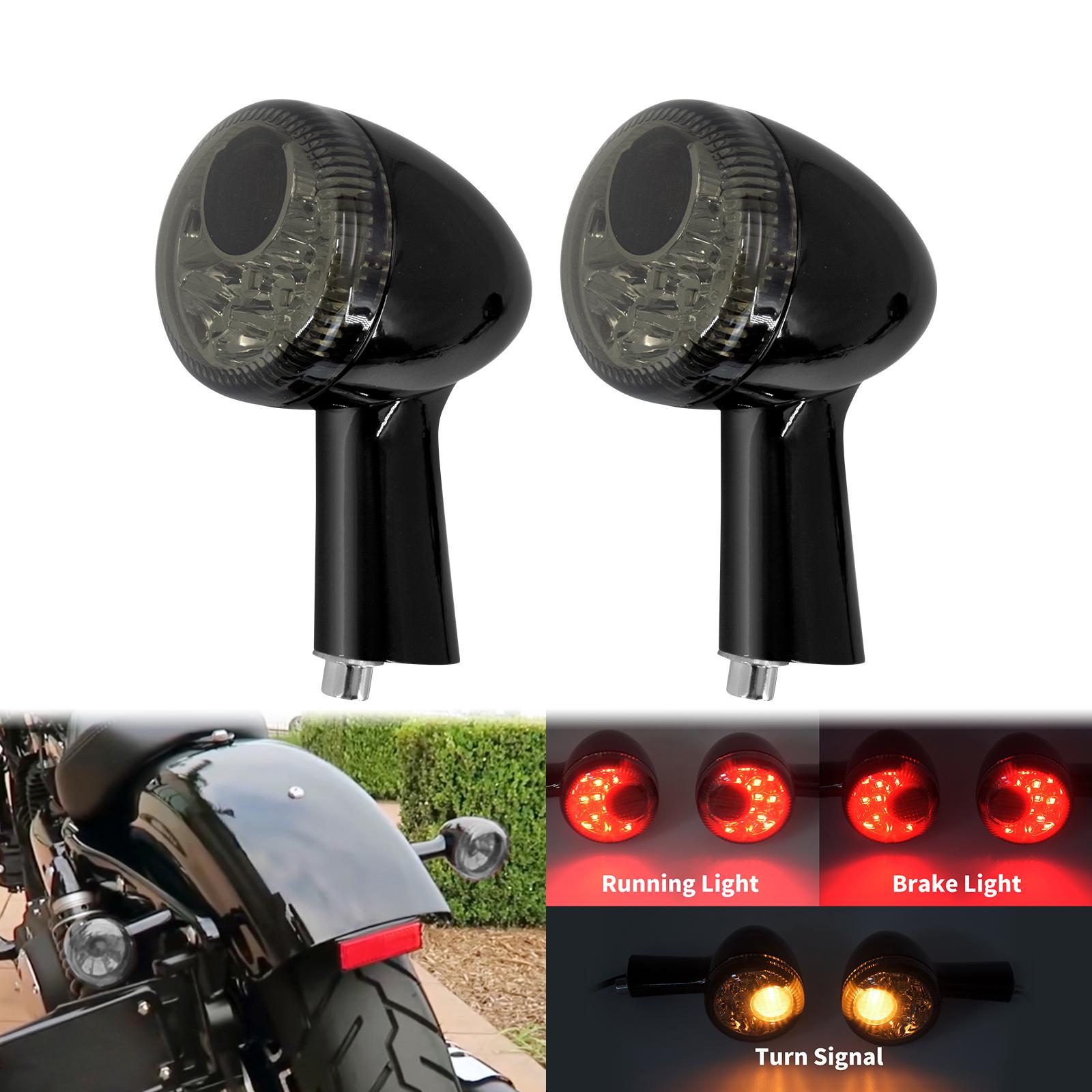 

2xМотоциклетные задние указатели поворота, светодиодные стоп-сигналы для Harley Sportster 883 Iron XL1200 48 Roadster Super Low 1992-2025