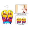 2D Flat Hawaiian Summer Earrings Slippers Acrylic Earrings Fashion Jewelry Elegant Earrings Party Earrings