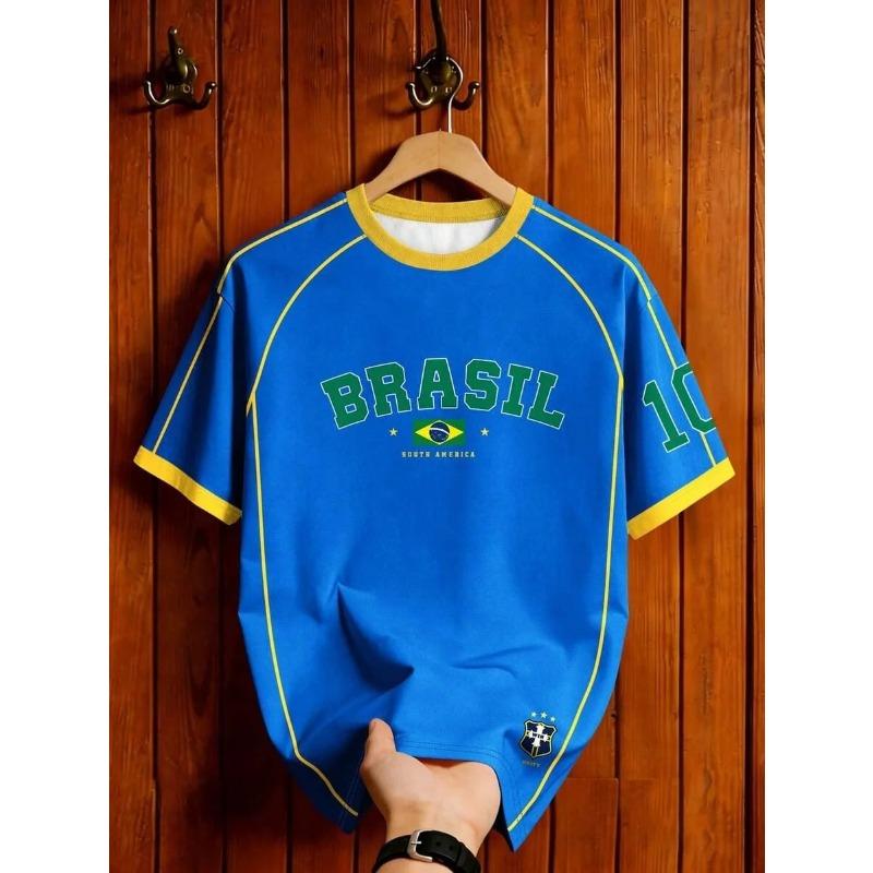 South American Folk Classical Style Uruguay Special Soccer Fans Jersey Men Women Kids Athleisure T-Shirt Summer Streetwear Top