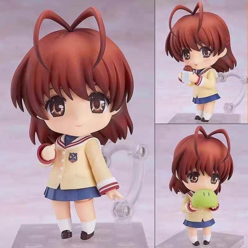 Q Version Anime Girl Figure: Cute, Beautiful, Replaceable Face Toy Ornament - Ideal Birthday Gift
