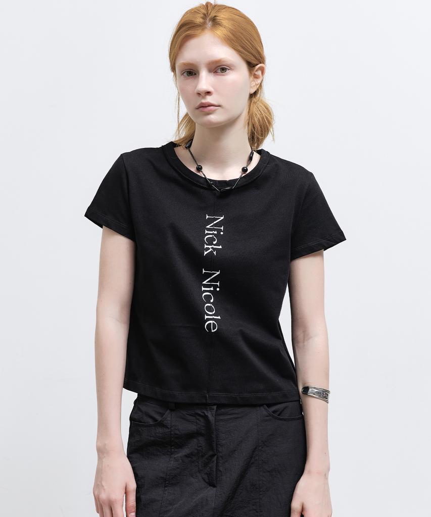 Nigaennikol Nicole Pintuck Half Top_Black