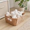 Plush Squeaky Bone Dog Toy Soft Lamb Wool Chewing Toy with Built-In Sound Washable