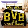 Custom Name BVB Bedding,Quilt Set Quilt Cover Pillowcase Home Birthday Gift(1 * Duvet Cover + 2 * Pillowcase, Without Core) -HE48