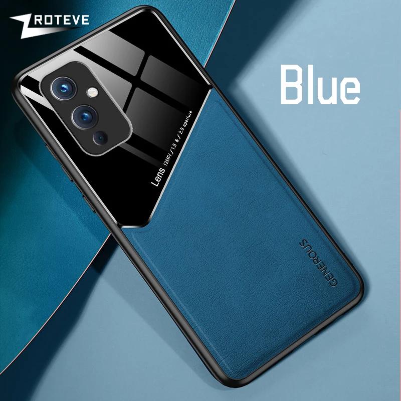For OnePlus 9 Case PU Leather Car Magnetic Hard PC Cover For One Plus 9 R RT 9R 9RT OnePlus9 OnePlus9R OnePlus9RT Cases