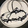 Black Lace Velvet Thorn Necklace For Women Gothic Punk Rock Choker Necklace Fashion Party Chokers Necklaces YK2 Jewelry Gifts