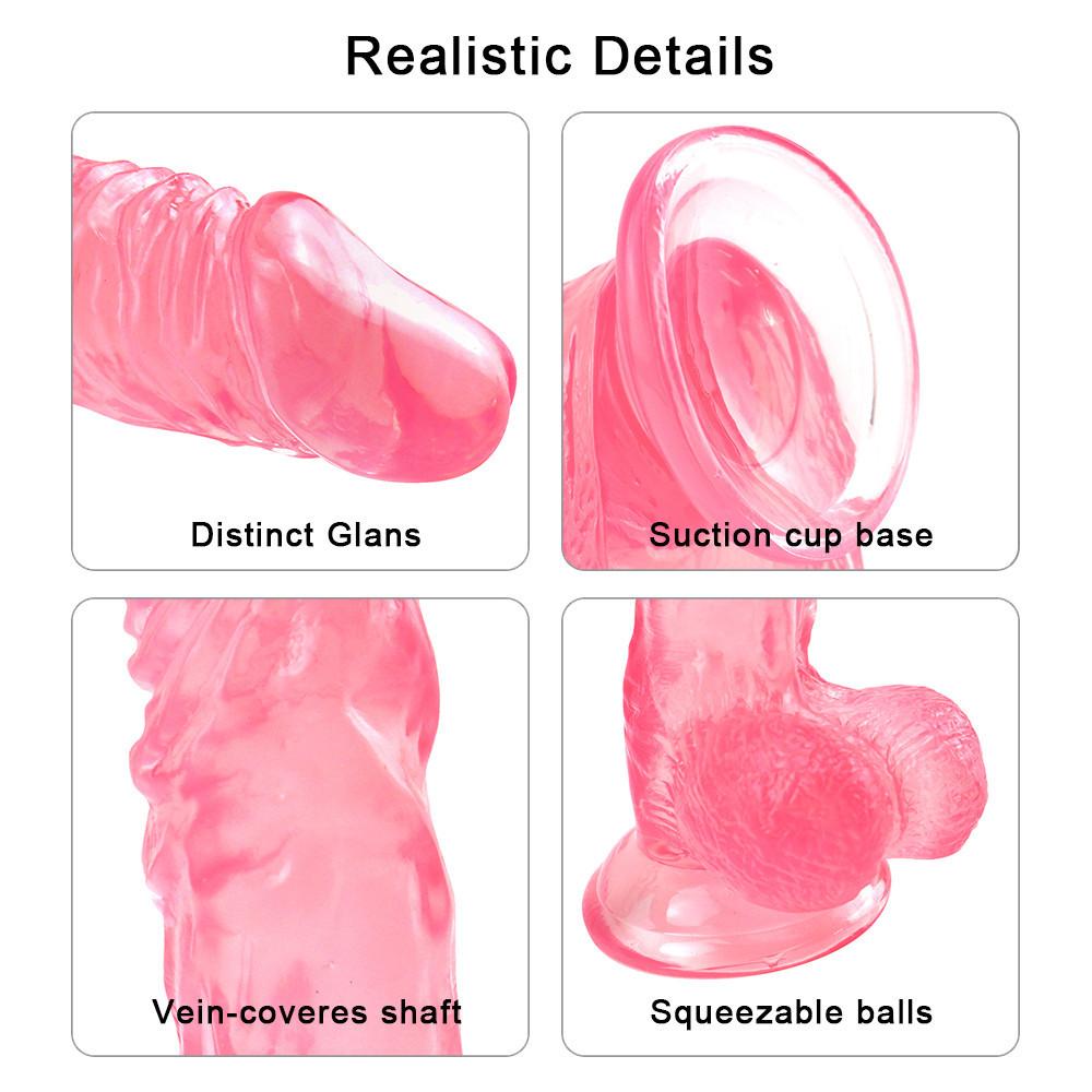 Realistic Dildo Huge Sucker Soft Dildos for Women Masturbator Toy Female Vagina Massage Anal Plug Sex Tool Adult Shop