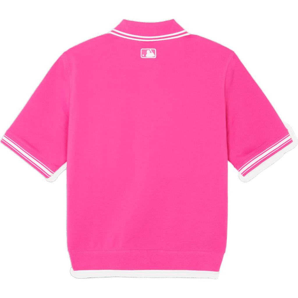 New MLB ClevelandGuardians Polo Shirt Women's Pink 3FPQB0243-45MAS