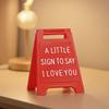 Raised Letter Decoration 3D Printed Love Sign, Romantic I You Desk Decor, Anniversary Surprise Gifts Mini Stand for Valentine's Day Wedding, Gift Her