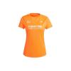 Adidas Letter Print Breathable Comfortable Training Short Sleeve T-Shirt Women Tops Orange GV1322