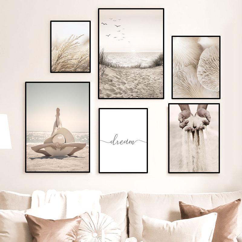 

Отдых на пляже, летние пейзажи, принты, художественная картина на холсте, дикие растения, природа, пейзаж, украшение комнаты, картина, настенный постер FJ039