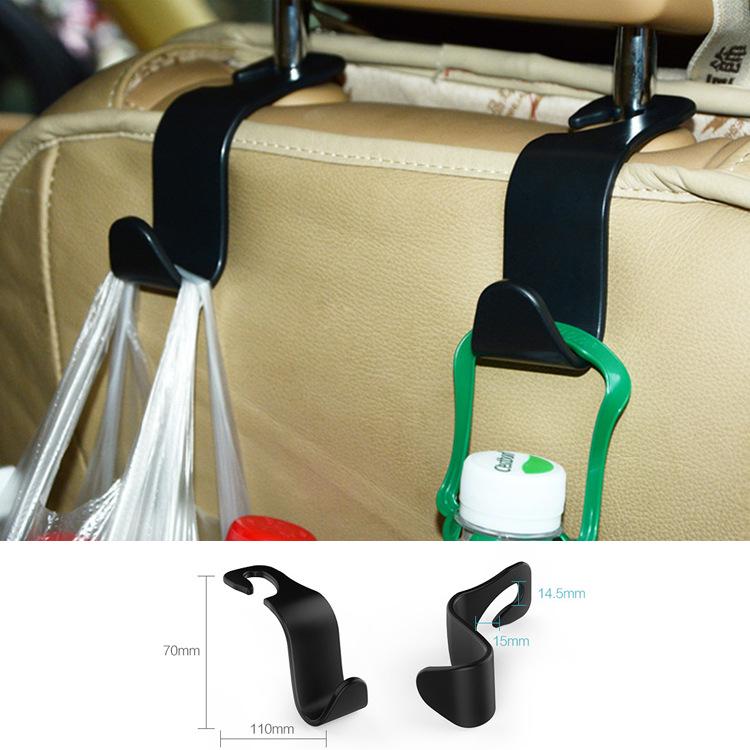 Car Seat Back Headrest Hook Holder Plastic Hanger for Bag Purse Cloth