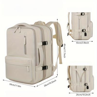 Flugzertifiziert Damen und Mädchen Reiserucksack mit Laptopfach - Strapazierfähiges Oxford-Gewebe