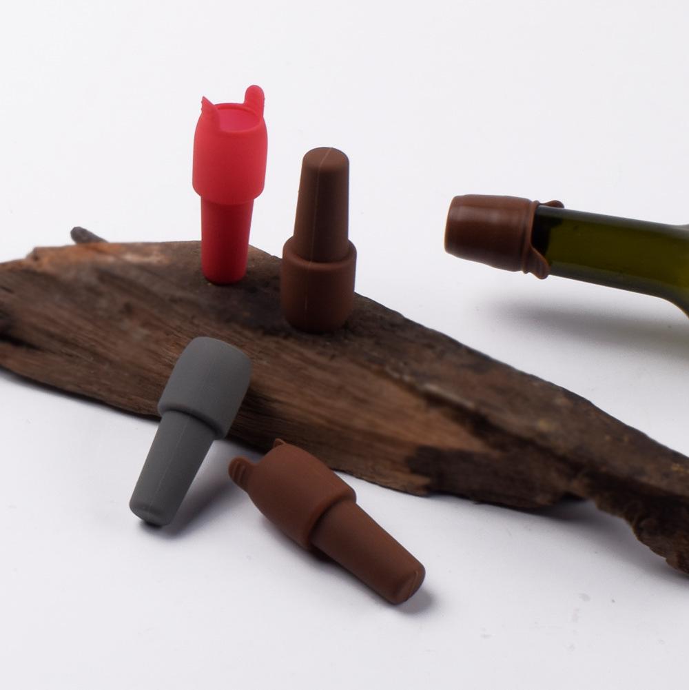 Soft Silicone Wine & Champagne Stopper: Double-Seal, Anti-Drip, with Handle
