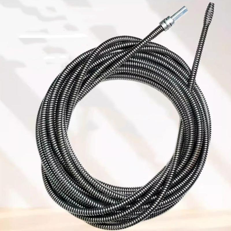 Electric Drill Sewer Dredging Spring 1-5 Meters Drain Cleaner Machine Extension Pipe Dredger with Connector for Home Plumbing