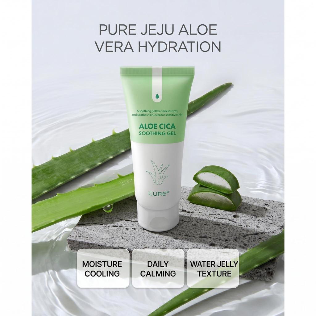 KIM JUNG MOON ALOE CURE Alpha Aloe Cica Soothing Gel 150ml ( 3 Options) - DAISO