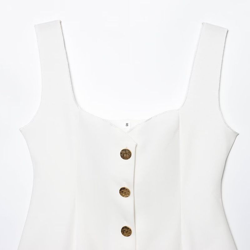 Kaslead New Arrival Women's Clothing Fashion Style Short Skirt Hem Elastic Vest Tops 5584229 800