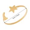 6PCS Modern Star Napkin Buckle Gold/Silver Table Napkin Holder Moon Napkin Rings  Table Setting