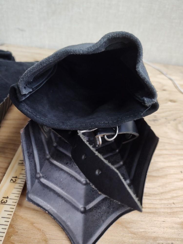 Middelaldersk Sølv Nazgul Hansker Unisex Stål Rustning Hansker Korsfarer Kostyme