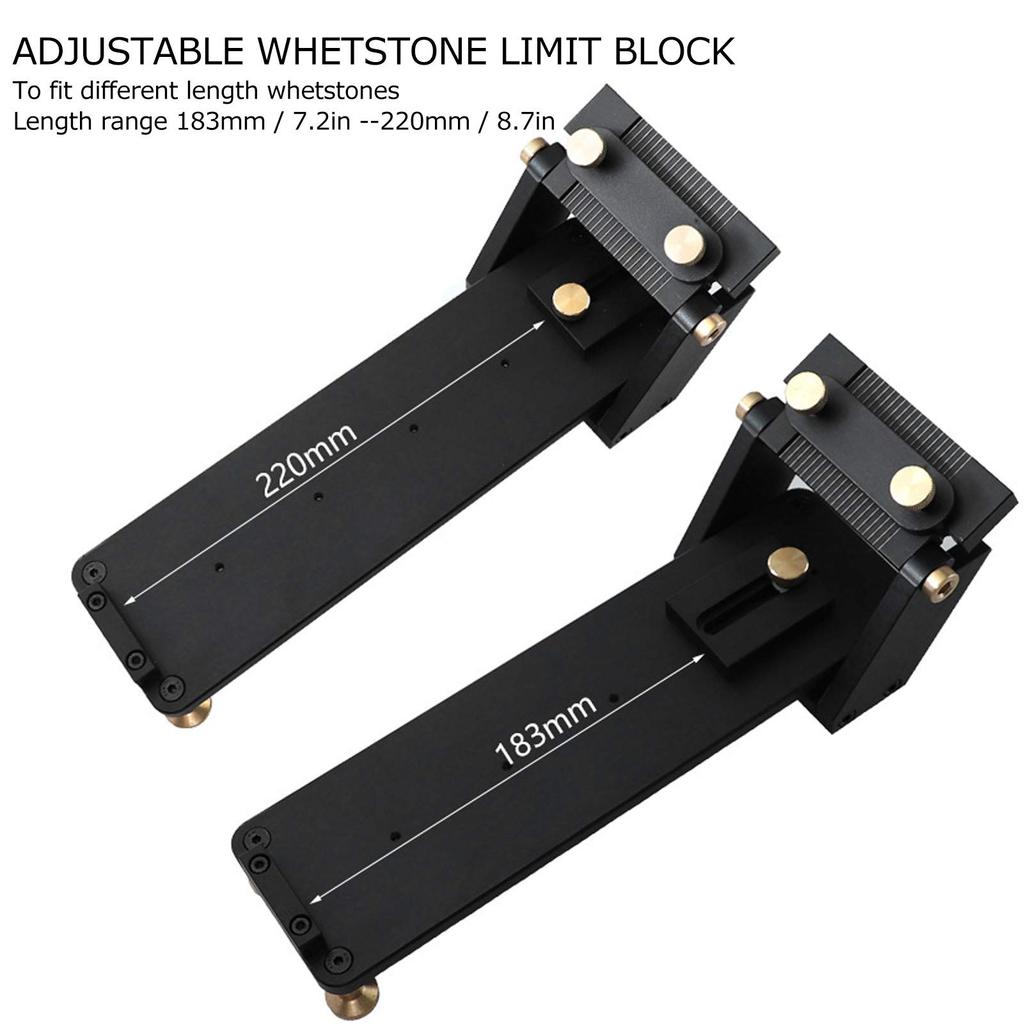 Fixed Angle Knife Sharpener, Double-Sided 1000/6000 Grit Whetstone Sharpening Stone, Professional Knife Sharpening Kit System Tool