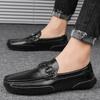 Fashion Spring Autumn Men's Soft Sole Loafers Classic Male Casual Leather Shoes Handmade Male Moccasins Top Quality Male Driving Footwea