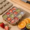12-Cell Silicone Ice Cube Tray with Lid, Flexible Mold for Cocktails Broth Meal Prep, Dishwasher Oven Safe