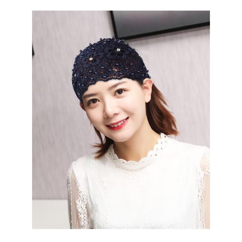 1PC Bead Rhinestone Headband Women Tie Hair Wide Edge White Hair Headband Daily Wear Korean Headband Headband Headgear Headgear