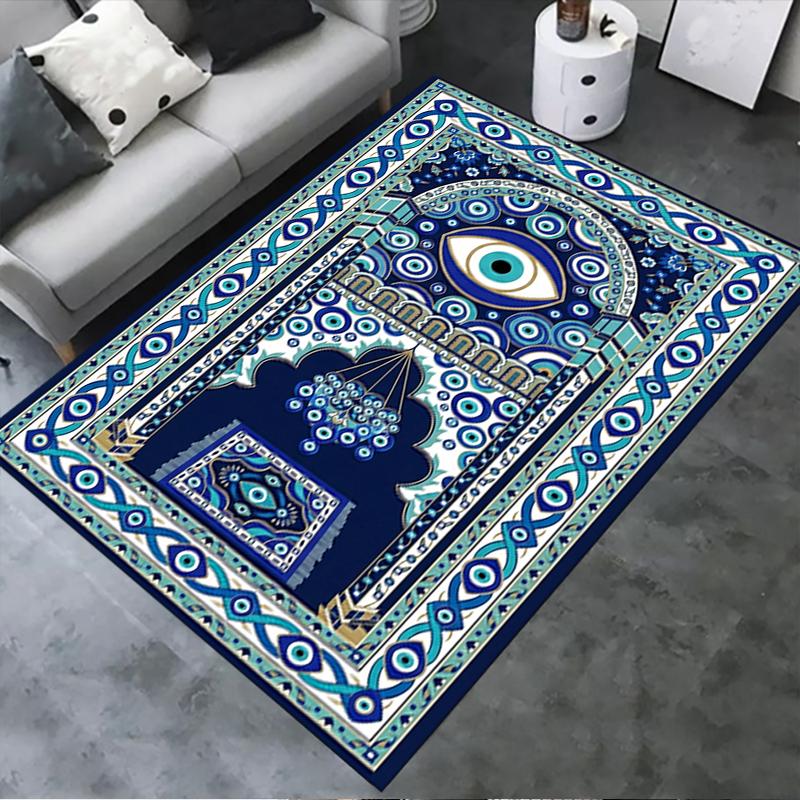 2025 New Evil Eye Carpet Rug for Living Room Bedroom Home Sofa Decoration,Kids play Non-slip Floor Mat166