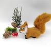 Simulated Plush Squirrels Stuffed Plush Figure Artificial Fake Animal Tree Ornaments Lovely Accent for Home Display