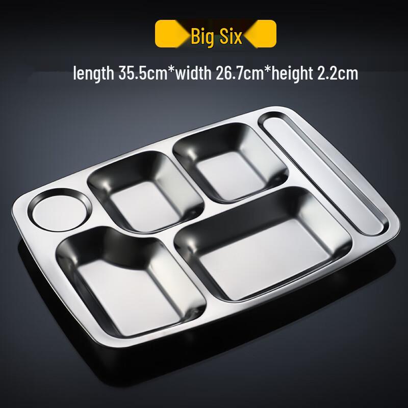 Stainless Steel Divided Meal Tray