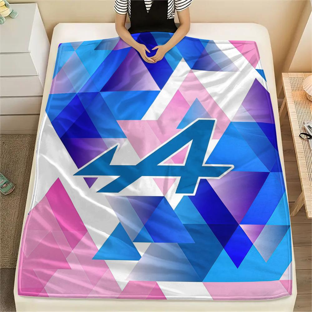 Alpine F1 Team Flannel Blanket, High quality Comfortable for All Seasons, Home Decor, Warmth and Comfort