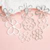 Elegant Irregular Flower Choker Necklace for Women Hollow Out Flower Beads