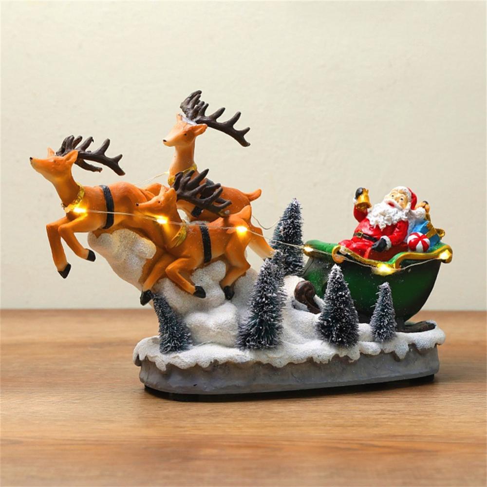 2024 cross border new Christmas decorations luminous music snow view House Christmas decorations Christmas gifts