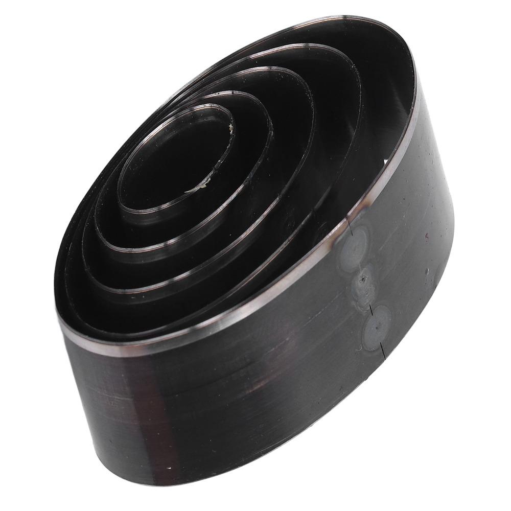 5Pcs Hollow Leather Punch Die Set Steel Oval Hole Punch  For Handmade DIY Leather Craft