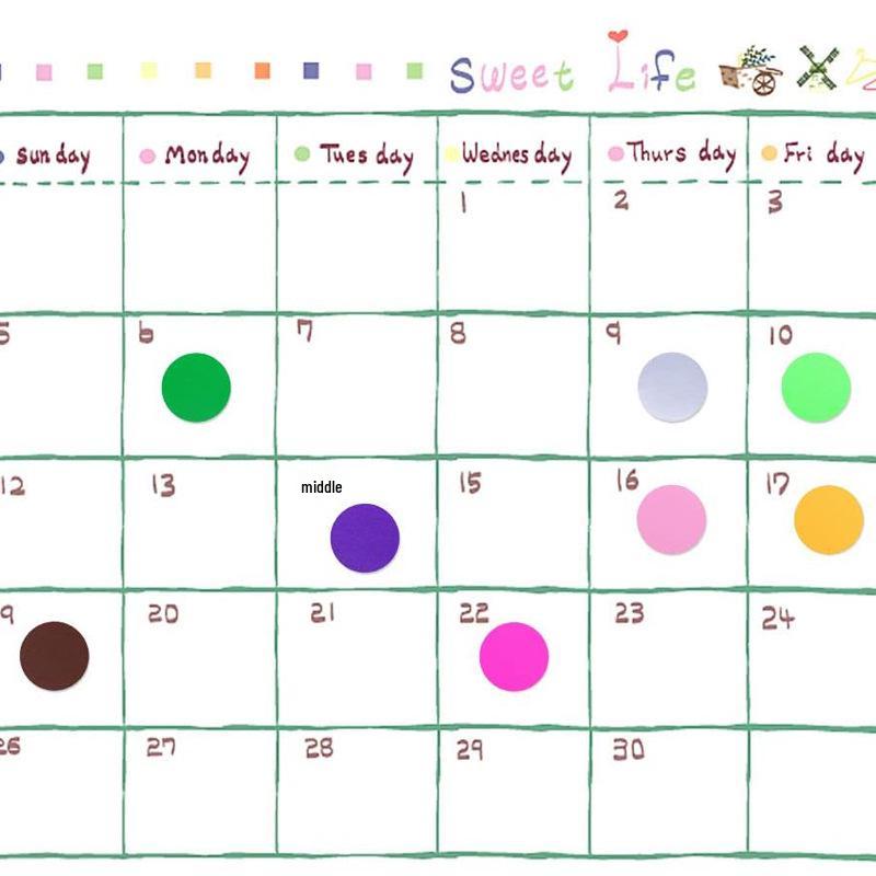 Colorful A5 Dot Stickers: Blank Round Adhesive Labels for Handwriting, Classification, and Sealing